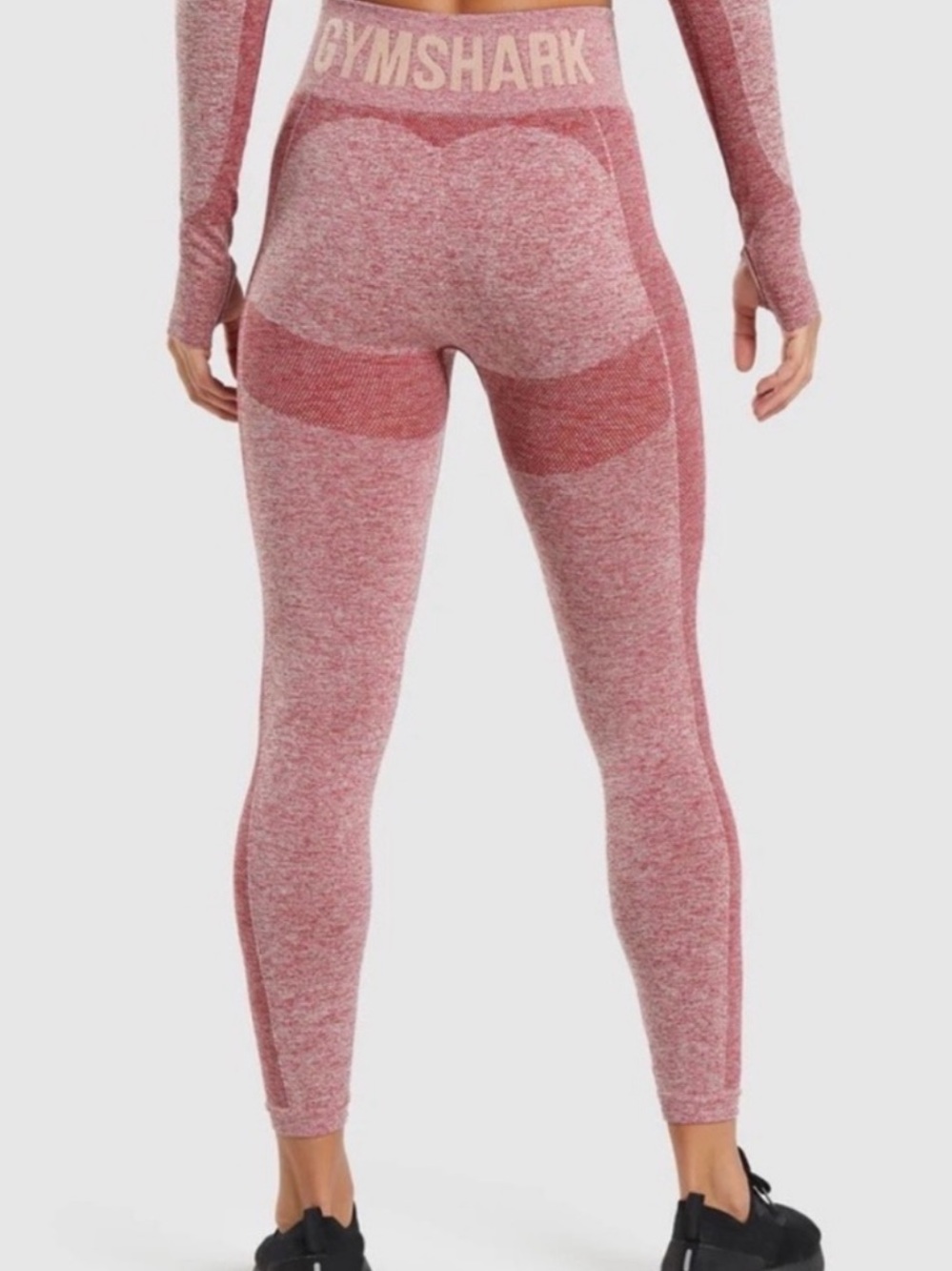 Gymshark Flex High Waisted Leggings - Burgundy Marl size Small